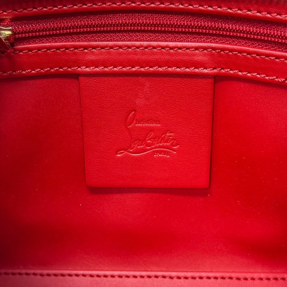 Christian Louboutin  Paloma Pearlescent Leather Mini Top Handle Bag - Picture 7 of 9